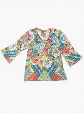 Johnny Was Prisma V-neck